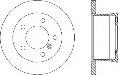 OPEN PARTS bda178510 -  Тормозной диск